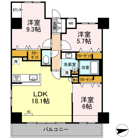 3LDK